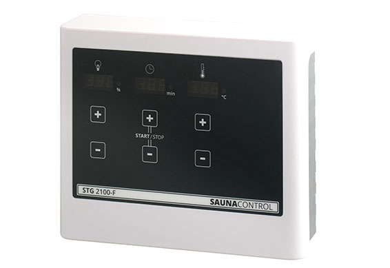 How do you use a sauna control panel