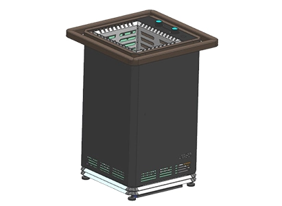 Nuovo riscaldatore Bio-Sauna quadrato