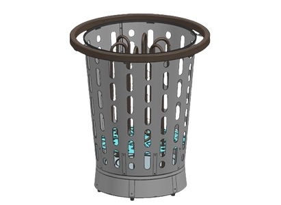 Nuovo riscaldatore rotondo per alette-Sauna